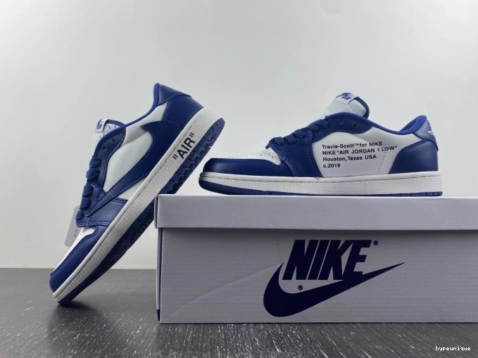 HYPE X X JORDAN 1 OFF-WHITE DM7890-101 SCOTT AIR CUSTOM TRAVIS 0630